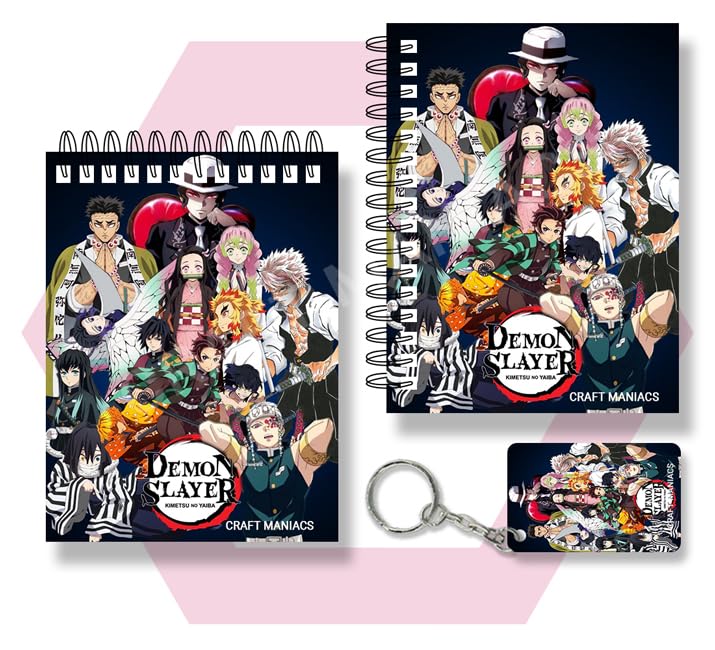 CRAFT MANIACS ALL CAST CHIBI Demon Slayer Set Of Two A6 Sized